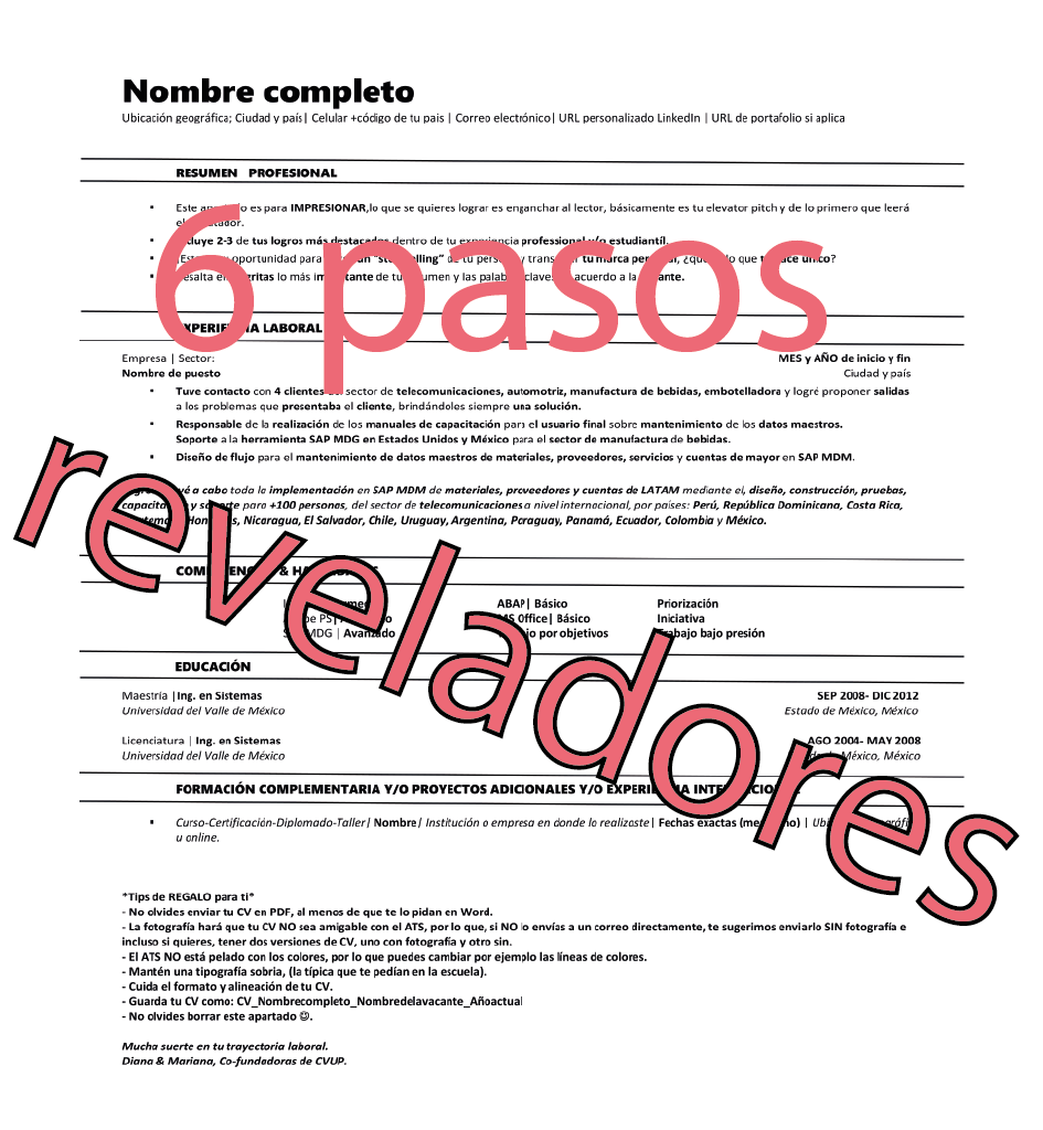 taller de cv - CVUP